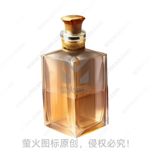 透明方形风格玻璃材质瓶子