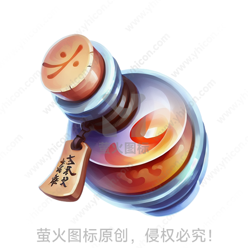 卡通风格玻璃、木质药水道具