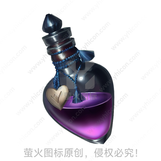 卡通风格玻璃材质药水瓶