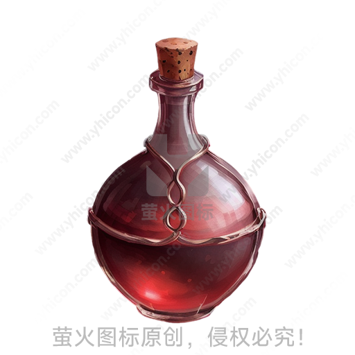 复古风格玻璃材质药水瓶