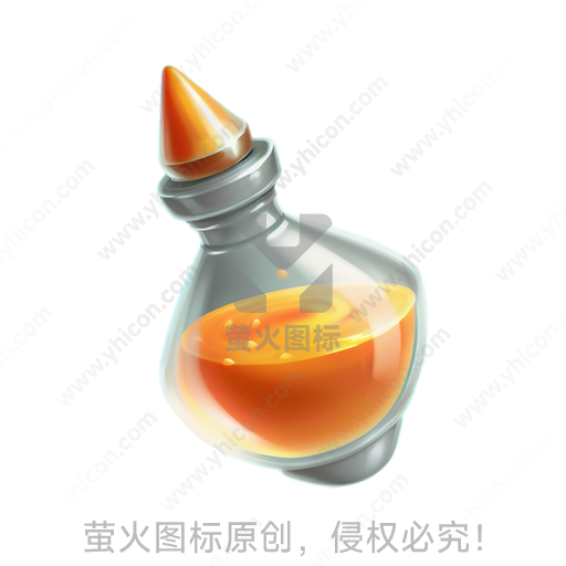 卡通风格玻璃瓶药水瓶