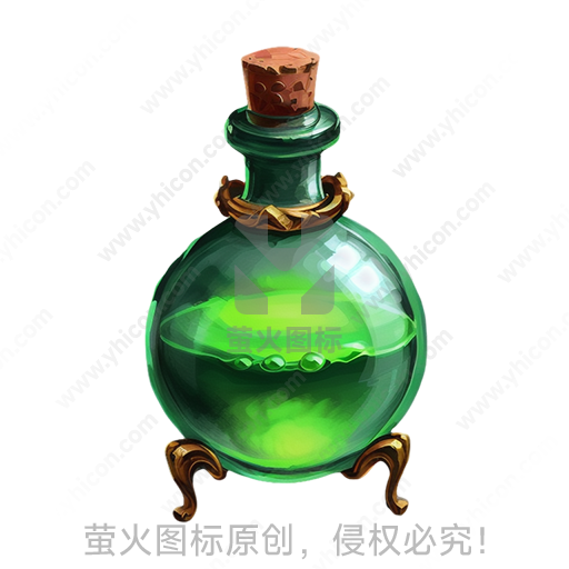 卡通风格金色装饰玻璃瓶软木塞三足造型道具