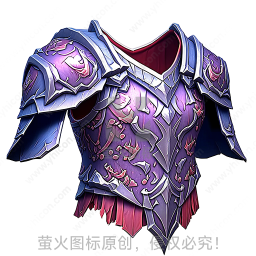紫粉配色带花纹的魔幻铠甲