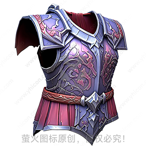 紫粉配色带花纹的魔幻铠甲