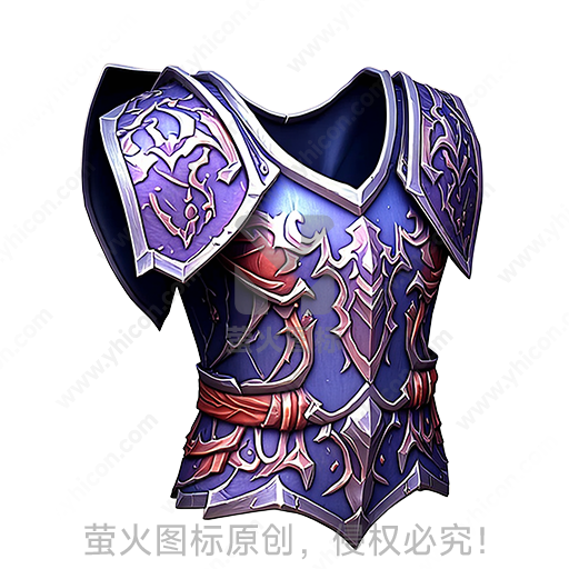 紫粉配色带花纹的魔幻铠甲
