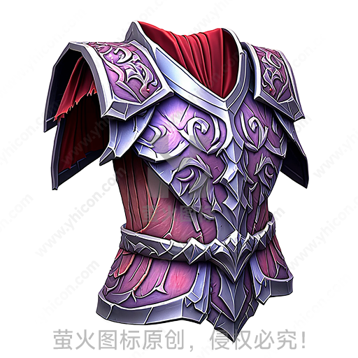 紫粉配色带花纹的魔幻铠甲