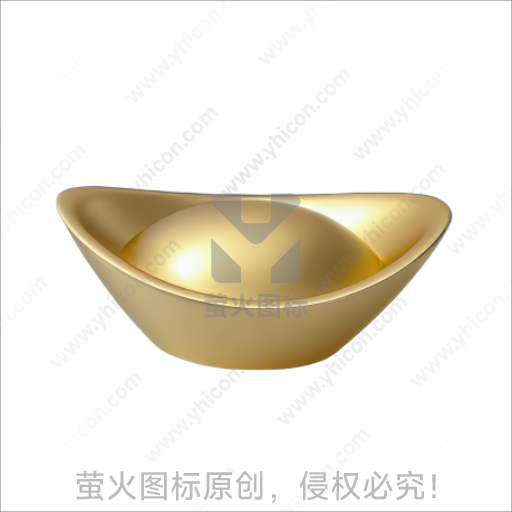 金色元宝造型传统吉祥摆件