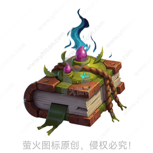 几本古旧的书上生长着神秘的植物