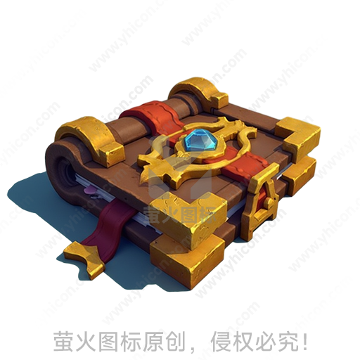 插图中呈现的是一把带有宝石的金色锁