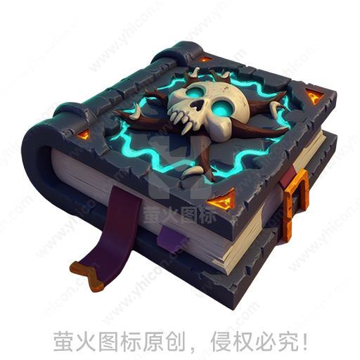 这是一本封面有骷髅和光环的神秘书