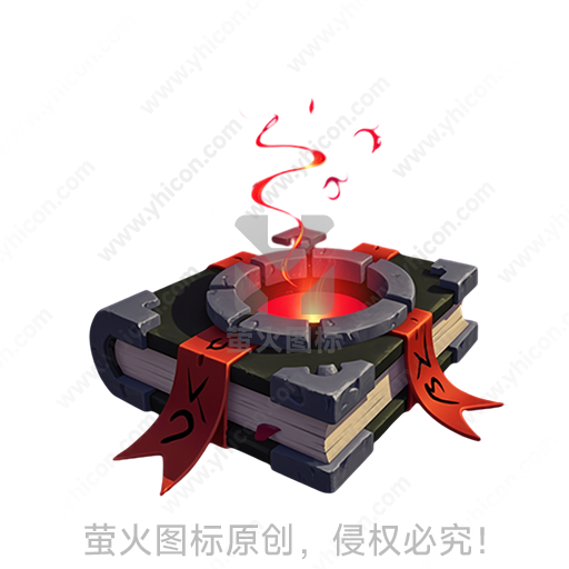 神秘的符号浮雕书本和光芒