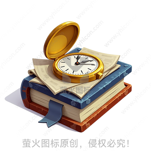 古董指南针放置在堆叠的旧书上