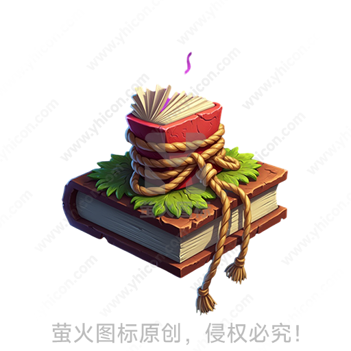 束缚在一起的彩色书堆
