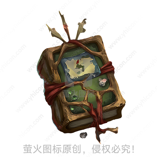 绑有红绳的古旧地图册