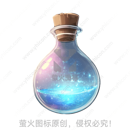 瓶中装满发光的星空和星云