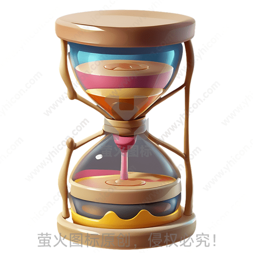 多色液体沙漏，倒流设计，造型独特