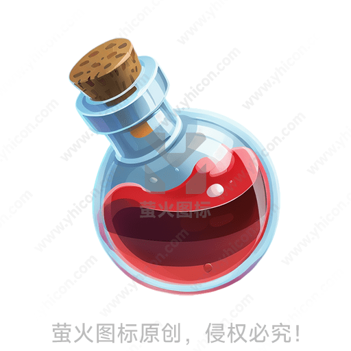 一瓶装满红色液体的透明瓶子