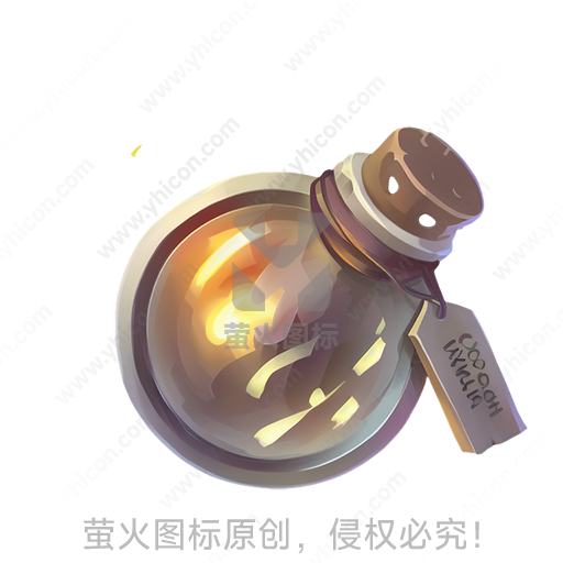 一个瓶子内装着光芒的手掌