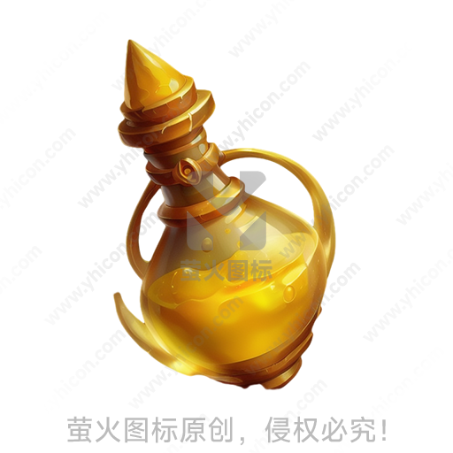 金色魔法油灯，细部装饰精致