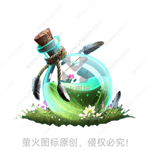 水流中插有装饰羽毛的剑