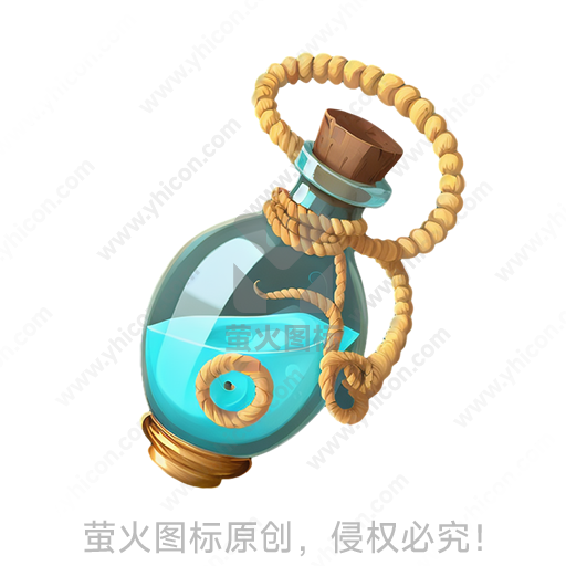 透明玻璃瓶中装有蓝色液体和眼睛