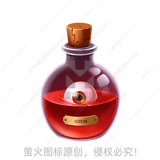 一只设计独特的装有眼球的瓶子