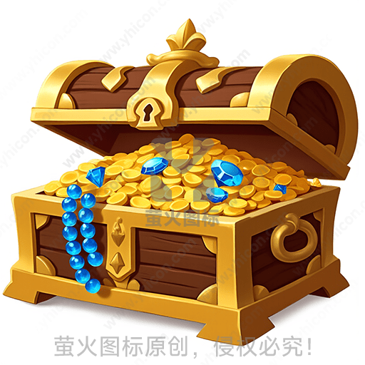 金色的宝箱内满是金币和宝石