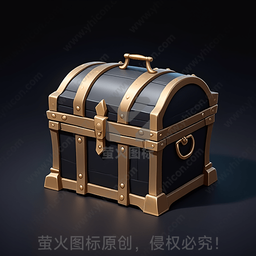 黑箱配金色镶边及锁扣