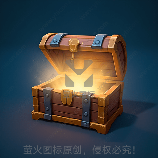木宝箱开启，内部金光闪耀