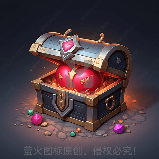 宝箱内有一个巨大的闪耀红宝石