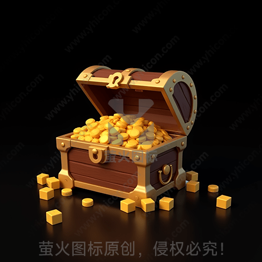 开启的宝箱中满是金币