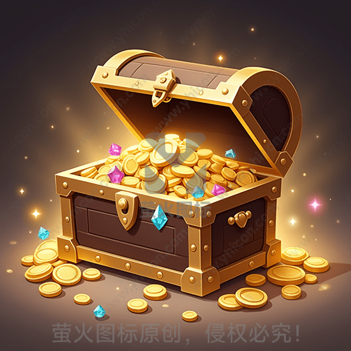 宝箱里满是金币和宝石
