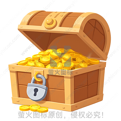开着的宝箱里满是金币