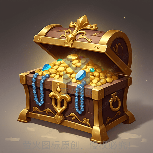 装满金币和珠宝的精美宝箱