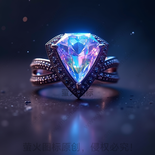 一枚镶有巨大蓝色宝石的华丽戒指