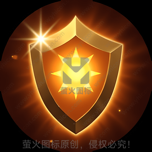 深色背景上的太阳图案金色盾牌