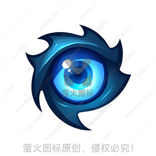 蓝色神秘的幻想风格眼睛