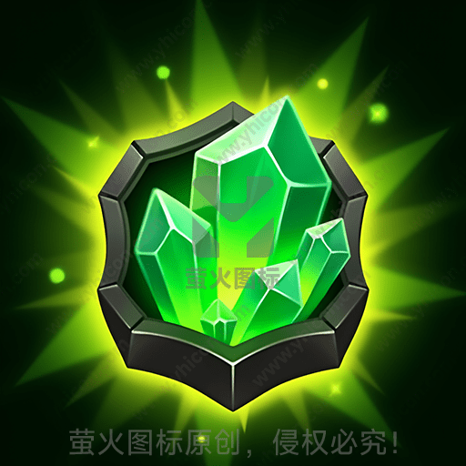 绿色水晶石坐落在黑色底座上