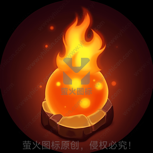 明亮的火焰在石头火坑中燃烧