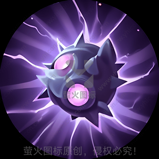 紫色背景下的神秘紫色能量球