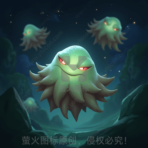 夜幕下，三只红眼浮游生物