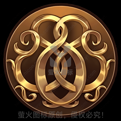金色的凯尔特结构装饰图案