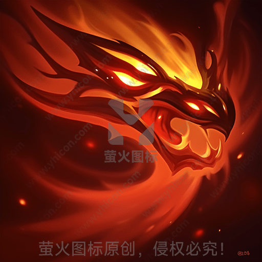 一张描绘火焰凤凰的艺术图