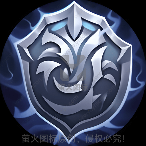 蓝白色调的神秘符号设计