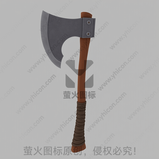 一把具有木柄和黑色刀片的斧头