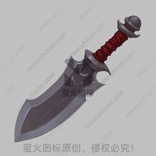 一把设计精美的银色短剑
