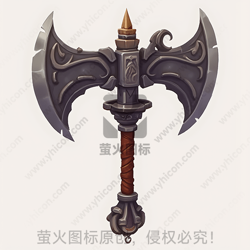 这是一把设计精美的双刃斧