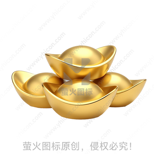 金色元宝造型传统吉祥摆件