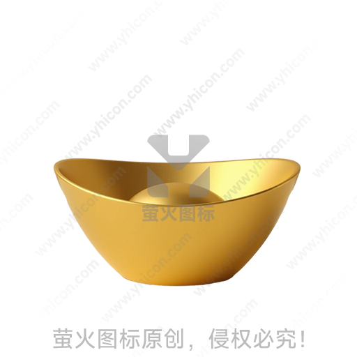 金色元宝造型传统吉祥摆件