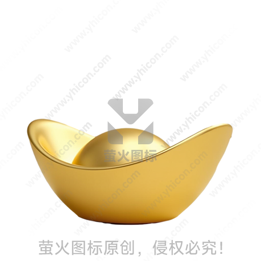 金色元宝造型传统吉祥摆件